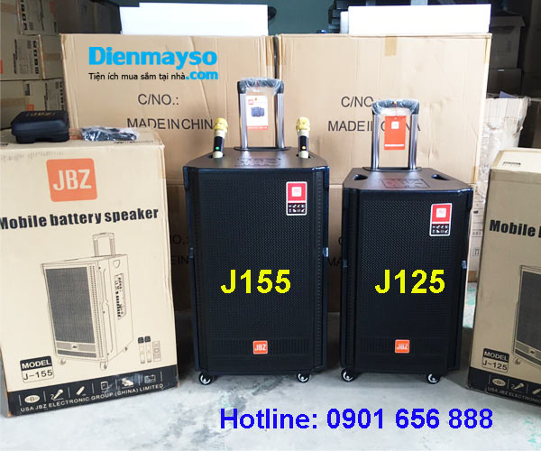 Loa JBZ 125, Loa kéo karaoke JBZ 125, Loa di dong J155